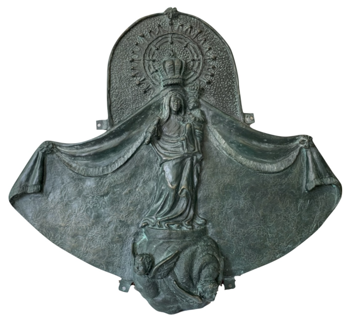 Relleu de bronze (54x59x10).